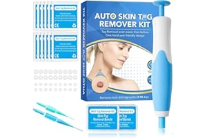 Standard Skin Tag Tool Kit - Quick Solution for Medium to Large Tags (2mm-8mm) With 40 Removal Bands & 10 Cleansing Wipes - C