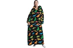 Capecage Wearable Blanket, Long Blanket Hoodie as Gifts for Women Men, Long Hooded Blanket for Men Women Blanket Hoodies