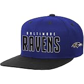 NFL Kids Youth 8-20 Official Team Lock Up Wordmark Primary Logo Snapback Adjustable Hat Cap - One Size