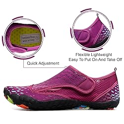 L-RUN Women Water Skin Aqua Socks for Beach Pool