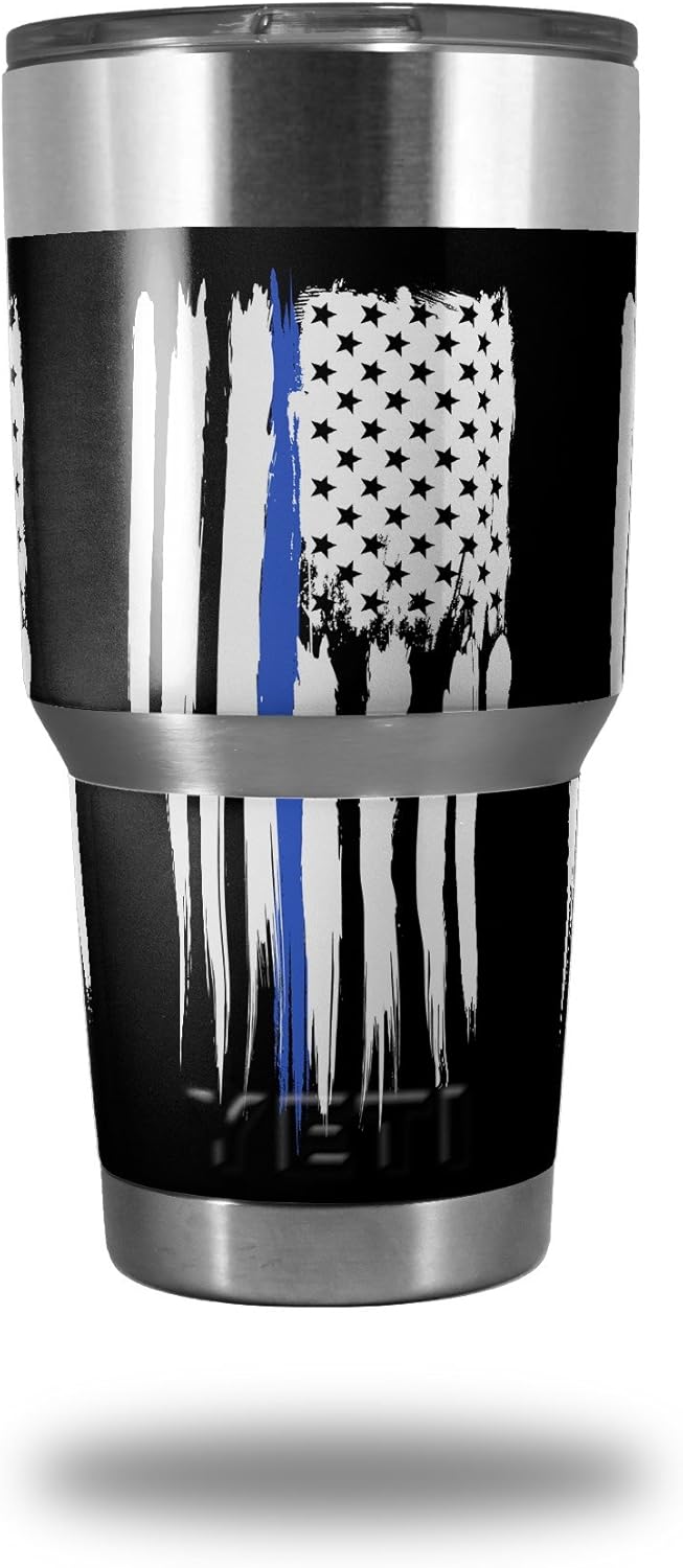 blue line yeti 30 oz tumbler