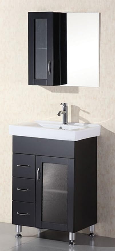 Design Element Oslo Single Porcelain Integrated Drop In Countertop