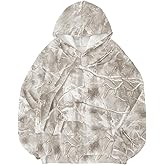 SOLY HUX Women's Plus Size Camo Hoodie Vintage Long Sleeve Hooded Sweatshirt Pullover Tops Streetwear