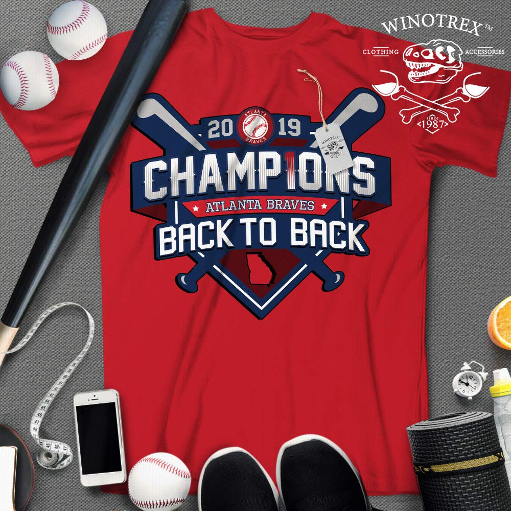 Atlanta Baseball Back To Back East Champions Players Playoff T Shirt Ta