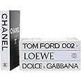 PROBENEX Decorative Faux Books | Home Decor | Coffee Table | Bookshelf | Aesthetic Book Set | Living Room | Preppy | Stylish | Modern Decor (White_Large, Large)