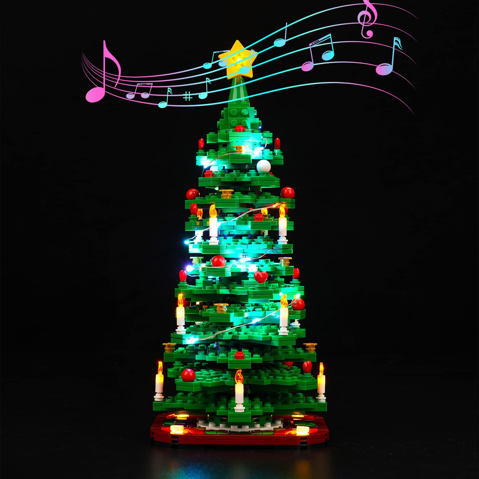 Led Light Kit for Lego Christmas Tree, Led Lighting Set for Lego 40573 Christmas Tree - Not Include Models, Just Light Set(Music Version) — image 1
