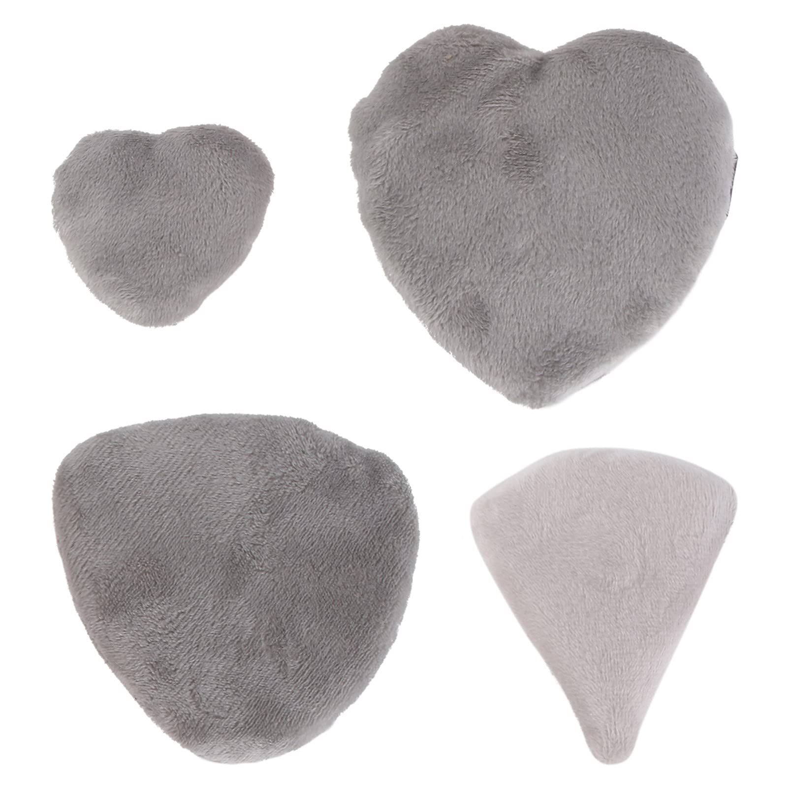 Lurrose 4pcs Powder Puff Face Heart Triangle Makeup Loose Powder Cushion Makeup Sponge for Contouring Under Eyes and Corners