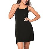 BAMBOO COOL Womens Chemise Sleepshirts with Adjustable Spaghetti Strap Homewear Soft Tank Nightgown