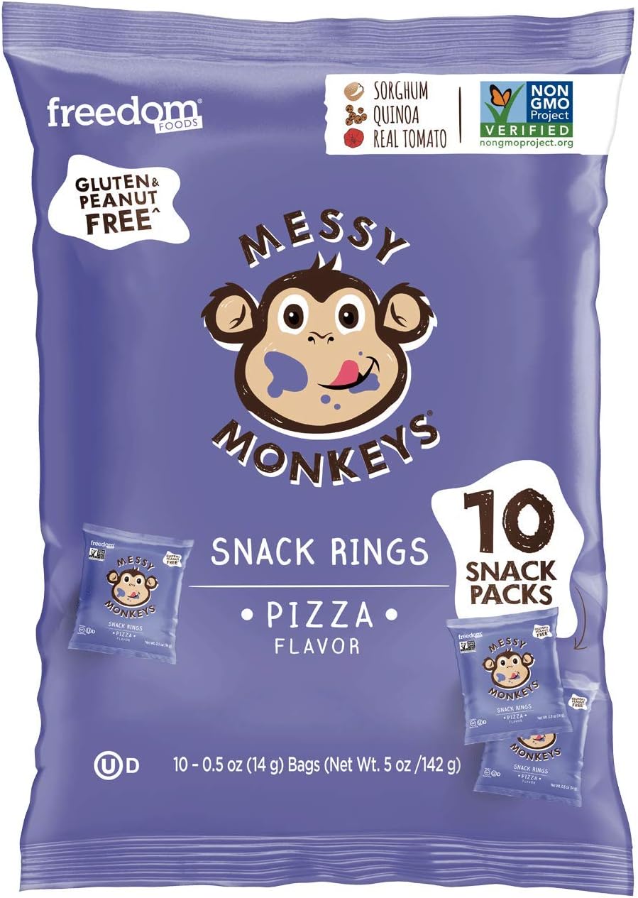 MESSY MONKEYS Baked Snack Pizza, 10 Bags