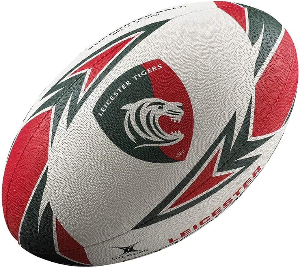 Leicester Tigers Gilbert Supporters Rugby Ball Size 4 One Size Only