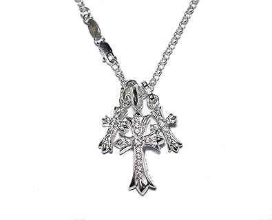 Amazon Blackworks シルバー925製 ホワイトゴールド加工 3連