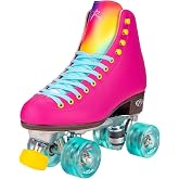 Riedell Women's Orbit Roller Skate Outdoor Quad High-Top | Adult Quad Skates, 57mm Outdoor Wheels, ABEC-5 Bearings, Aluminum Plate, High-Top Vinyl Boot, Adjustable Toe Stopper