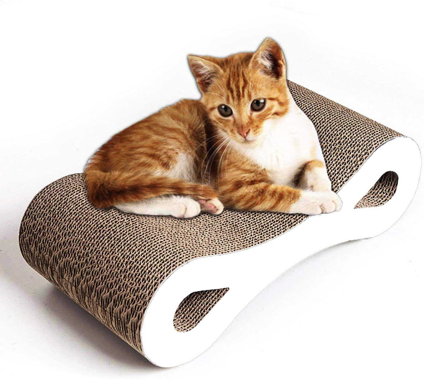 Cat Scratching Pad,Post Ultimate Cardboard Refill Lounge with Catnip