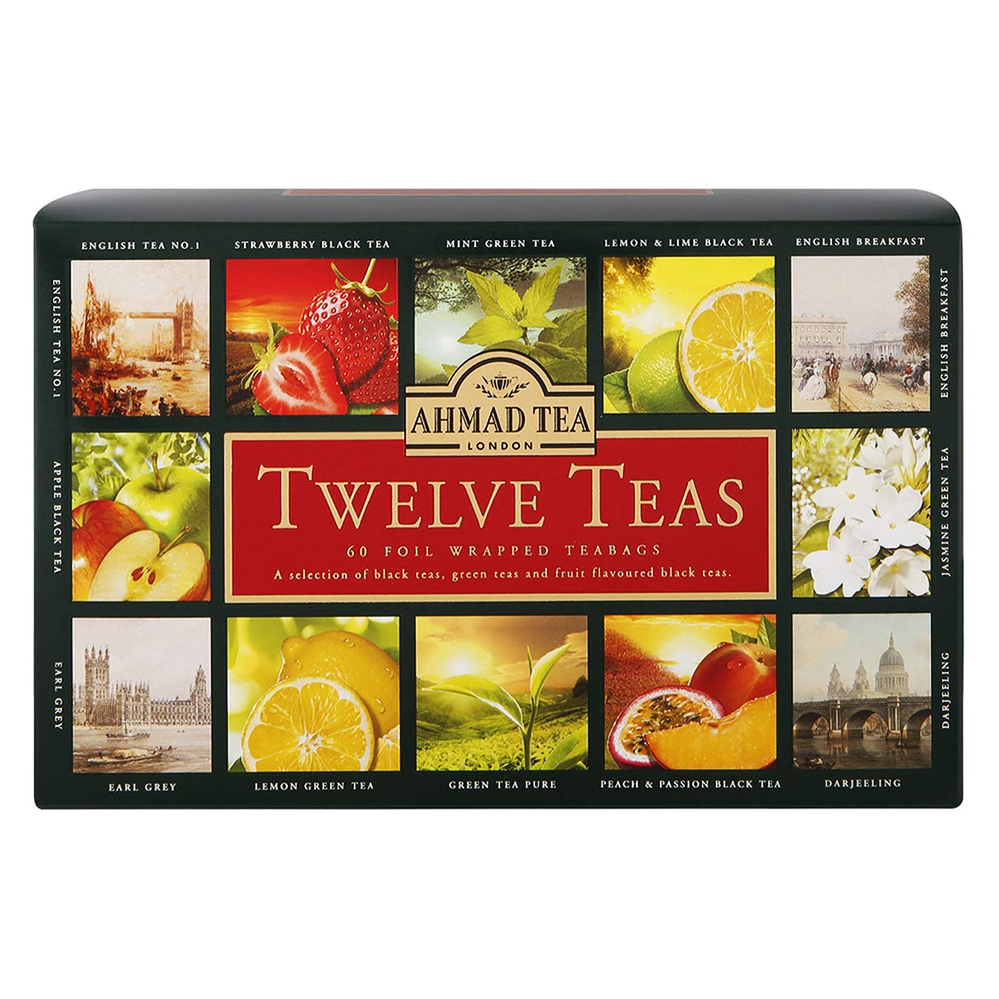 Ahmad Tea Twelve Teas, 60Count Assorted Package Amazon.in Grocery