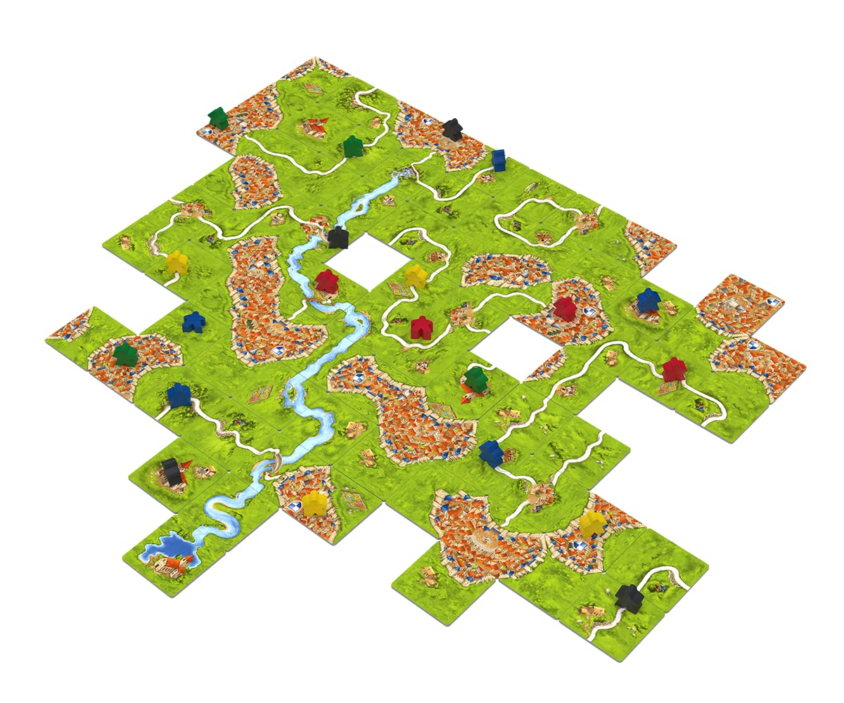 Hans im Glück, UNbox Now, Carcassonne V3.1, Grundspiel, Familienspiel, Spiel des Jahres 2001, 2-5 Spieler, Ab 7+ Jahren, 35 Minuten Spielzeit, Deutsch 2