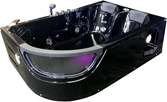 Vasca Idromassaggio Angolare Elite 180x120cm - Cromoterapia, Per 2 Persone, Pompa 1.5HP, Rubinetto A Cascata - Foto 10