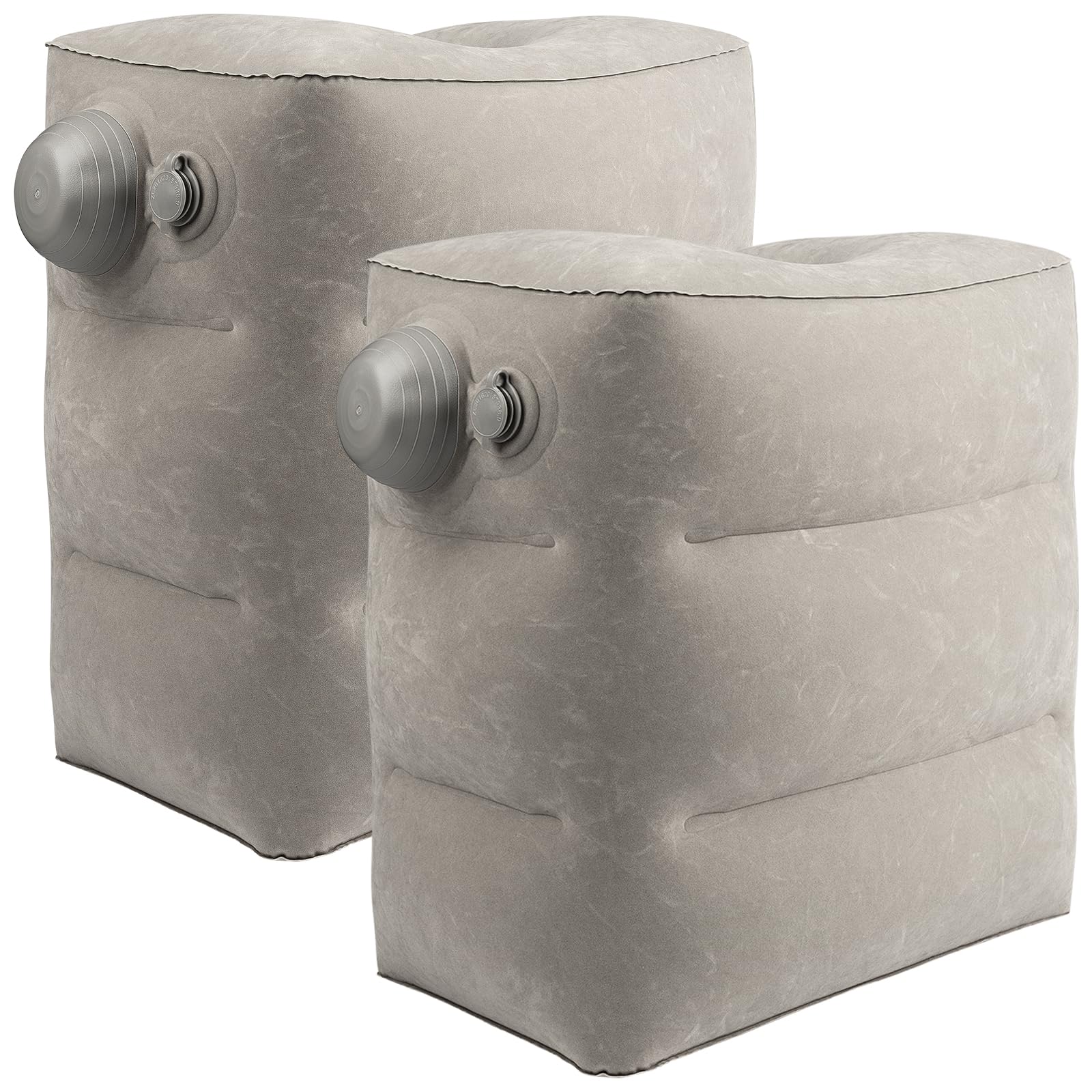 Photo 1 of 2 Pack Inflatable Foot Rest for Air Travel,Airplane Travel Foot Rest Adjustable Height,Car/Airplane,Footrest Pillow with Pump for Office,Airplane,Train,Cars,Home