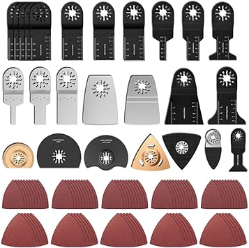 100 Unidades De Hoja Oscilante Para Sierra Multifuncion Accesorios Oscilantes Multitool Para Fein Multimaster Dremel Dewalt Einhell Para Madera Metal Plastico Amazon Es Bricolaje Y Herramientas