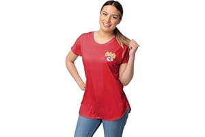 FOCO Women's NFL Team Logo Ladies Fashion Tunic Top Shirt