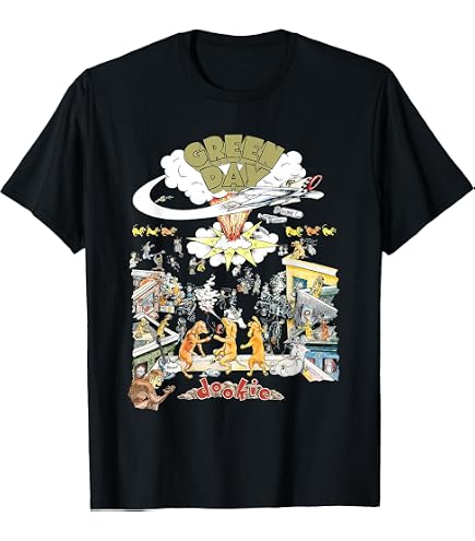 Amazon.com: Green Day T Shirt Dookie Vintage Band Logo Official