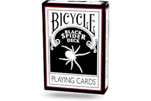 Black Spider Deck Bicycle Cards by Magic Makers