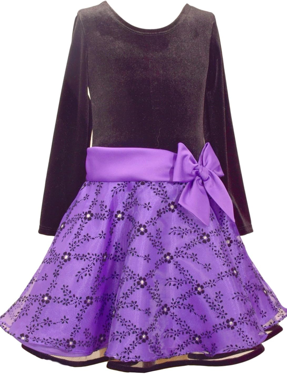 bonnie jean purple dress