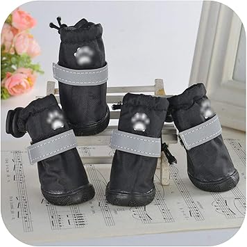 Amazon 小型ペット犬猫防水靴ブーツ4個 セットペット犬レインシューズ屋外アンチスリップ雨雪靴 D 2 ピカピカの店 ブーツ シューズ 通販