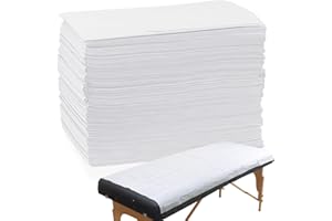 GEN'CBÉAUTY Disposable Massage Table Sheets Waterproof Massage Table Covers for Massage Spa Salon Eyelash Extensions(White)