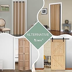 XTMYI Closet Curtain for Open Closet Without
