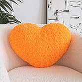 ZCNYCLAM Heart Pillow, Soft Heart Shaped Pillow with Room Decorative Throw Pillows for Bed Couch Chair Sofa, Heart Shaped Cut