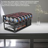 HWGING 6 GPU Mining Rig Frame Stackable Stainless Steel Miner Computer Rack view 4