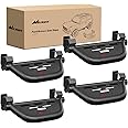 Nilight Running Boards Side Steps Compatible with 2021 2022 2023 2024 Ford Bronco 2/4 Doors with The Rock Rails 4Pcs Heavy-Duty Steel Side Bars Step Plates,2 Years Warranty