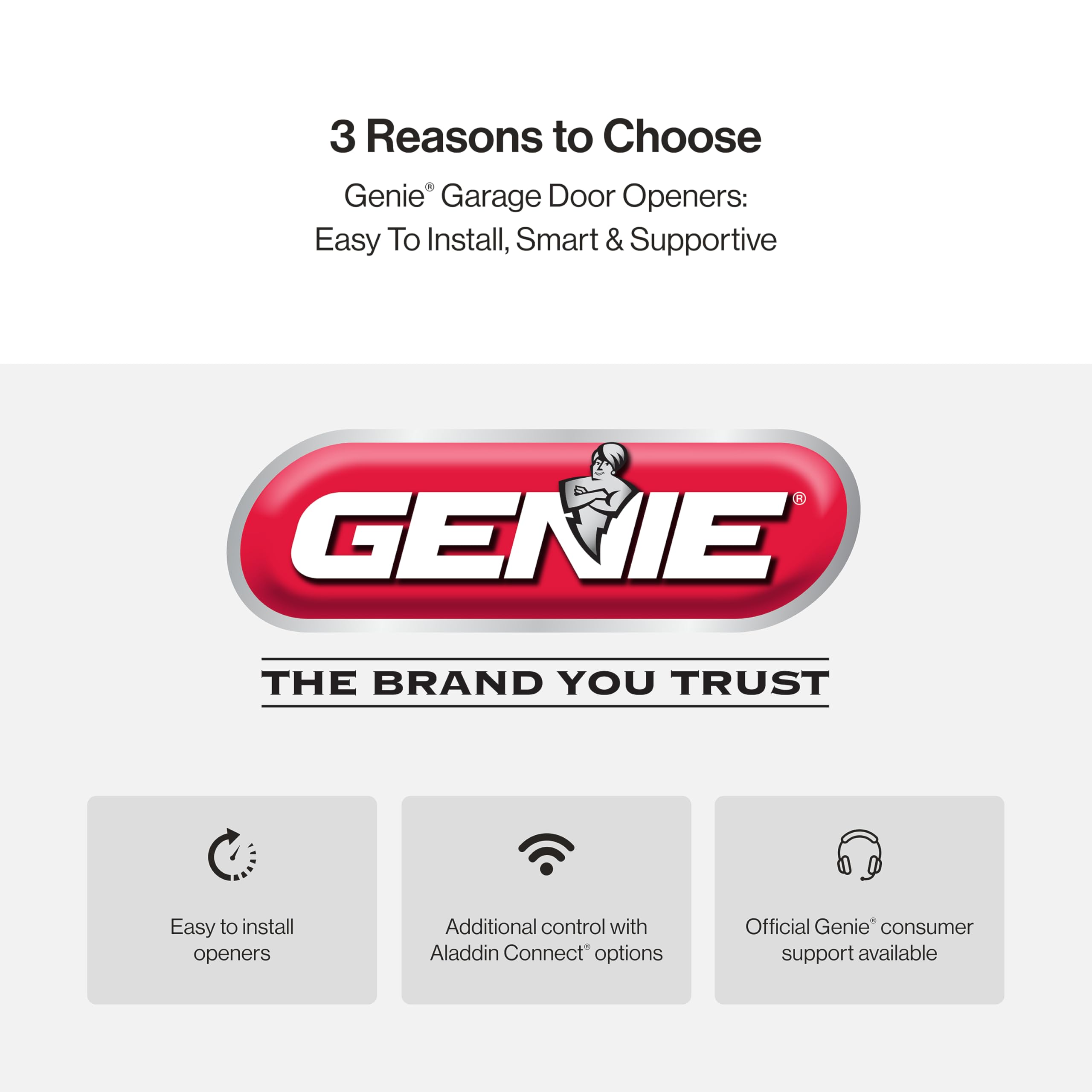 Genie QuietLift Connect – WiFi Smart Garage Door Opener with Added Wireless Keypad, ¾ HPC Smart Belt Drive – Compatible with Alexa and Google Assistant, Model 3053-TKV - View 6