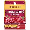 Burt's Bees Flavor Crystals 100% Natural Lip Balm, Red Raspberry with Beeswax & Fruit Extracts - 1 Tube,0.16 ounce