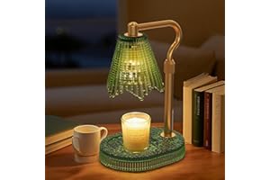 Candle Warmer Lamp with Adjustable Height - Flameless 4-Level Dimmable Wax Warmer, Timer Function & Stylish Design in Multipl