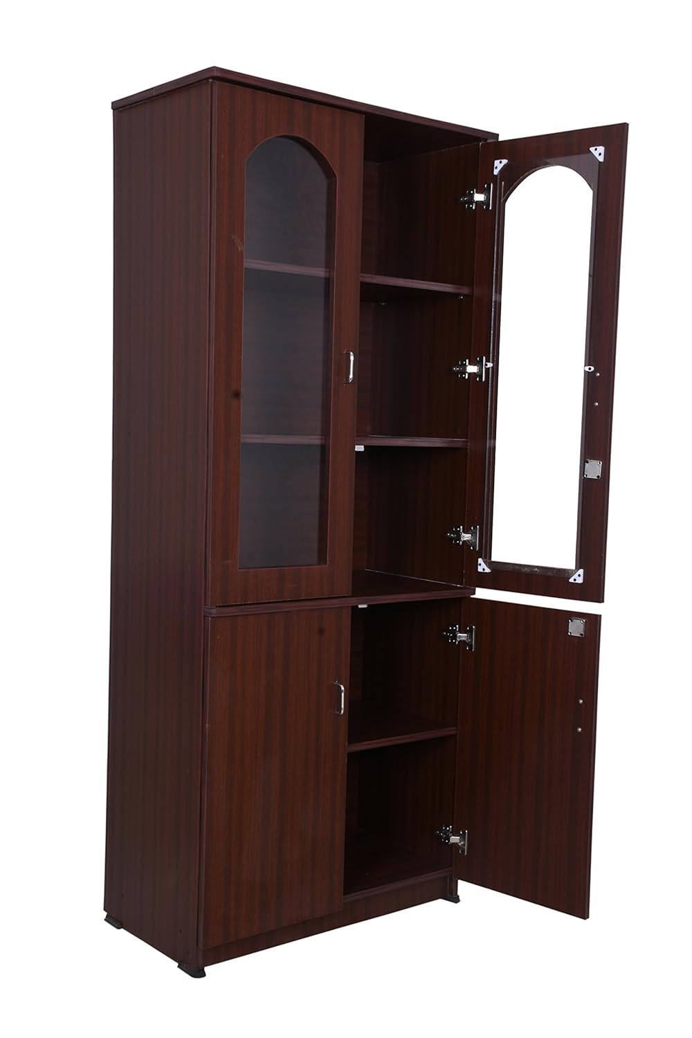 Generic Two Door Multimedia Unit Book Shelf Book Cabinet With