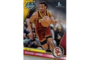 GENERIC 2023-24 Bowman University Chrome Basketball #95 Bronny James Pre-Rookie Card USC - 1st Bowman Chrome Card
