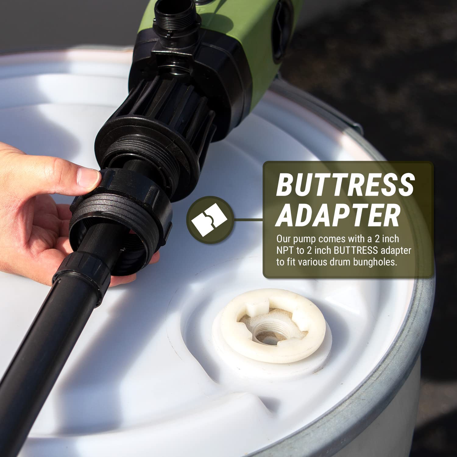 TERA PUMP TREDRUMT Electric Fuel Pump For 55 Gallon To 275 Gallon IBC