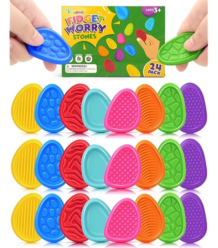 12 Anneaux Anti-stress Sensoriels - Pour Enfants Et Adultes, Autisme, TDAH, Anxiété, Couleurs Vives - 7