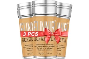 FUNNIR Hair Wax Stick (3 Pack) Wax Stick for Hair Slick Stick, Hair Wax Stick for Frizzy Hair Gel Stick for Edge Control