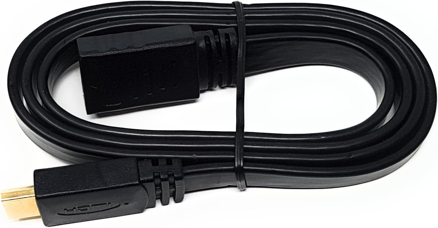 MainCore 1m Long Flat HDMI to HDMI Extension Cable for TV Stick TV, DVD, Dongle...etc (Available in 0.20m, 0.50m, 1m, 2m, 3m, 5m) (1m) - Image 3