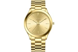 BUREI Men Watches Fashion Analog Stainless Steel Quartz Waterproof Watches,Gift for Men.