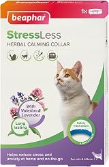 Beaphar StressLess Herbal Calming Cat Collar 35cm Reduces Stress Valerian