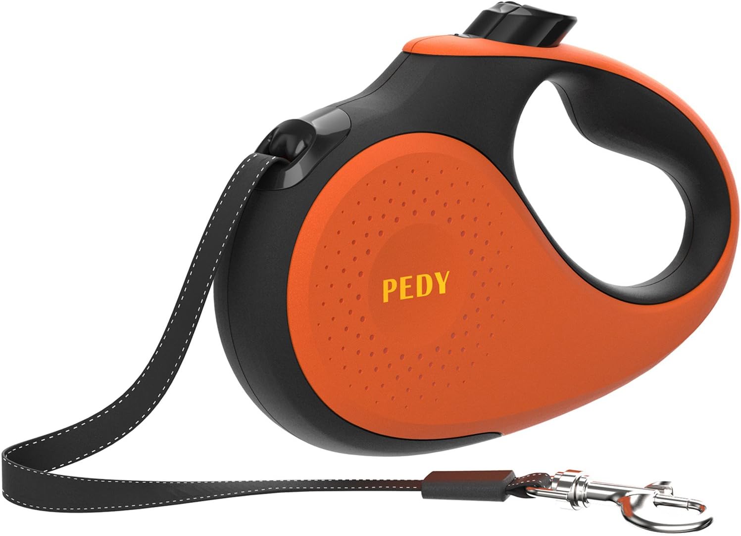 Pedy Dog Leash Retractable Cord, Patended 360° Tangle-Free Heavy Duty Retractable Leash with Anti-Slip Handle for Small and Medium Breed Dogs Under 55 bls,One Button Brake/Pause/Lock, 16ft Retractable