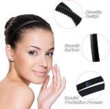 Hanyousheng 6 Pack Plastic Hair Headbands 0.8cm Skinny Non Slip Black view 6