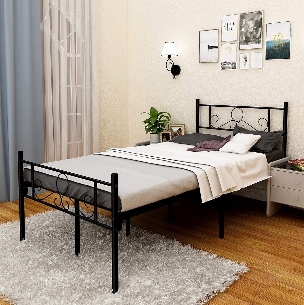 Best twin size headboard with frame wood