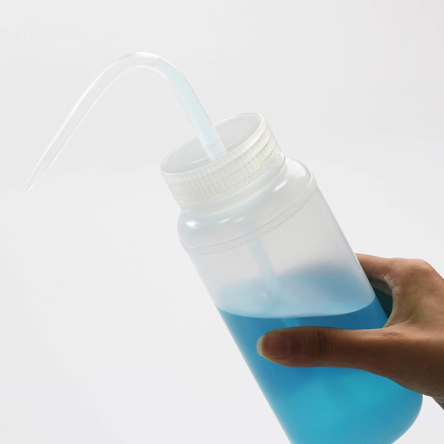 ULAB Scientific Economy Safety Wash Bottle Set, Wide-Mouth 250ml&500ml 2pcs for Each Size LDPE Bottle with PP Draw Tube, UWB1004 - Image 4