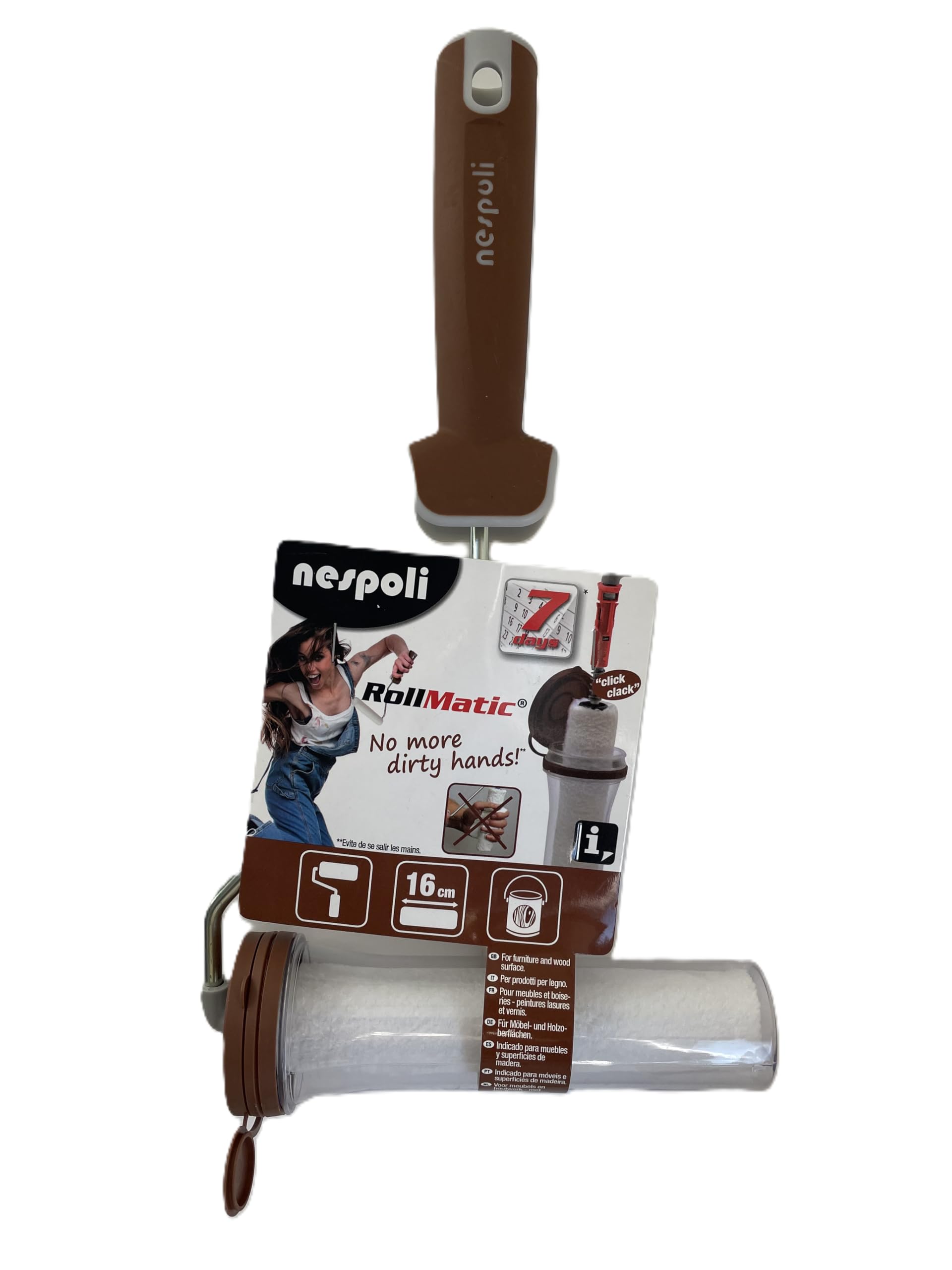 Nespoli 194537 Rollmatic Roller 160 mm Wood