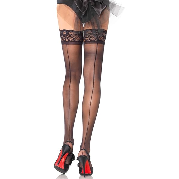 Women's Skull Tattoo Sheer Tights - Edgy Pattern Pantyhose For Halloween & Fashion