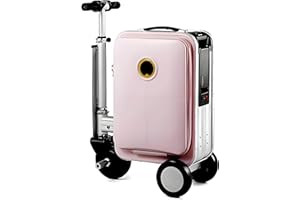 Lightweight Smart Electric Suitcase, Rideable Carry-On Suitcase, Electric Scooter Travel Case, USB Charging, TSA Lock, 20l Mo